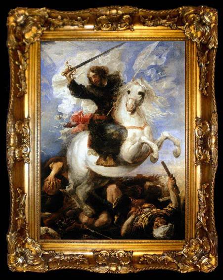 framed  Juan Martin Cabezalero St James the Great in the Battle of Clavijo, ta009-2
